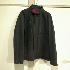 Alfani Black Stand Collar Wool Blend Jacket Men’s L